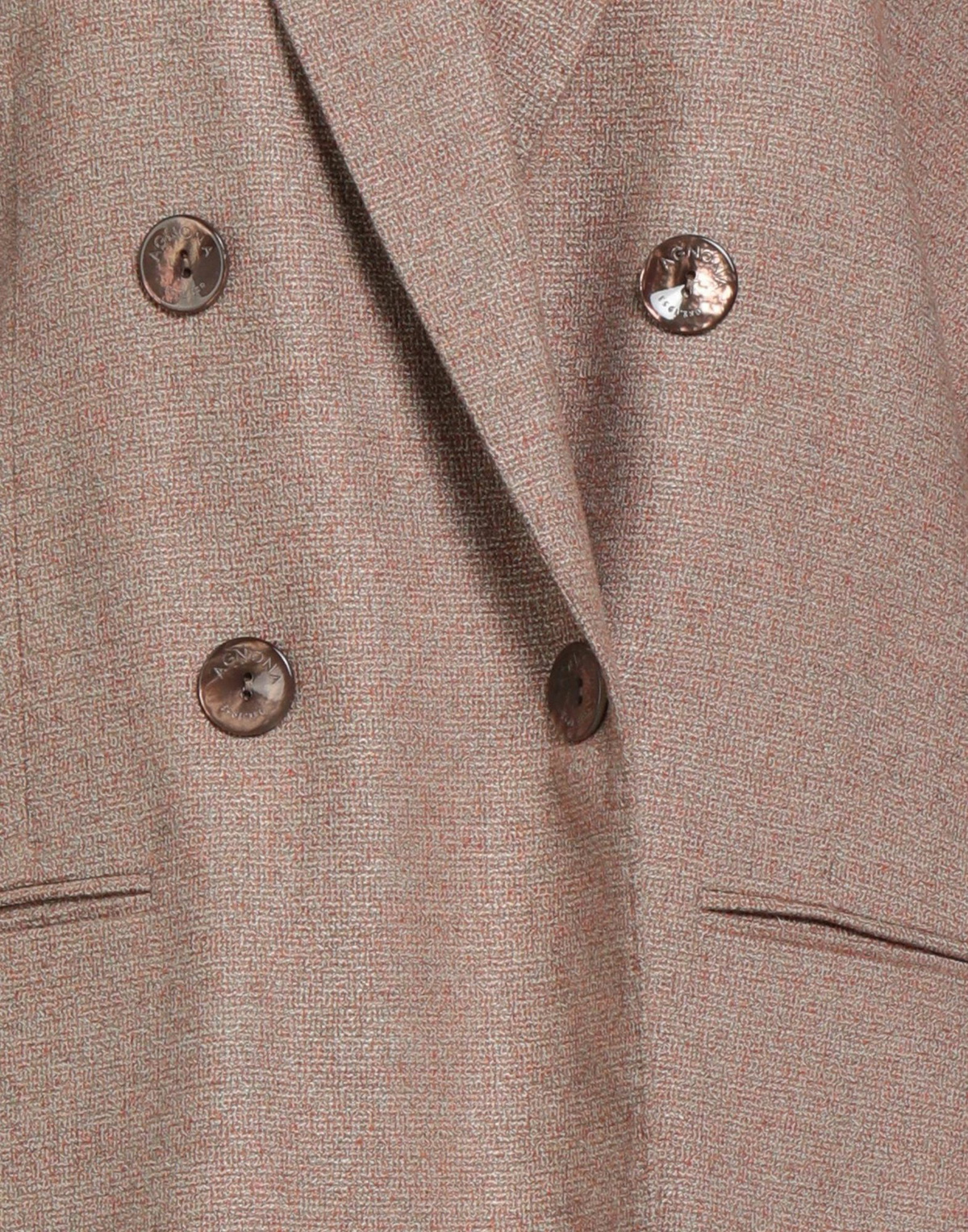 Agnona Womens Blazer Sand