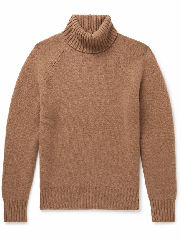 Photo: TOM FORD - Cashmere-Blend Rollneck Sweater - Brown