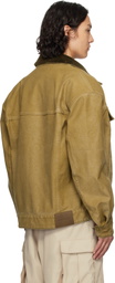 Feng Chen Wang Tan Washed Canvas Workwear Jacket
