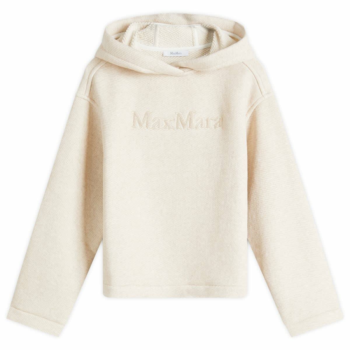 Max Mara Women's Gary Logo Hoodie in Albino