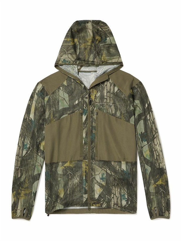 Photo: Snow Peak - Camouflage-Print Shell and Mesh Jacket - Green