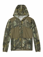 Snow Peak - Camouflage-Print Shell and Mesh Jacket - Green
