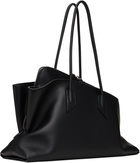 The Attico Black 'La Passeggiata Medium' Top Handle Bag