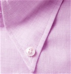Maximilian Mogg - Button-Down Collar Linen Shirt - Pink