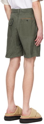 sacai Khaki Belted Shorts