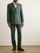 Richard James - Double-Breasted Linen Suit Jacket - Green