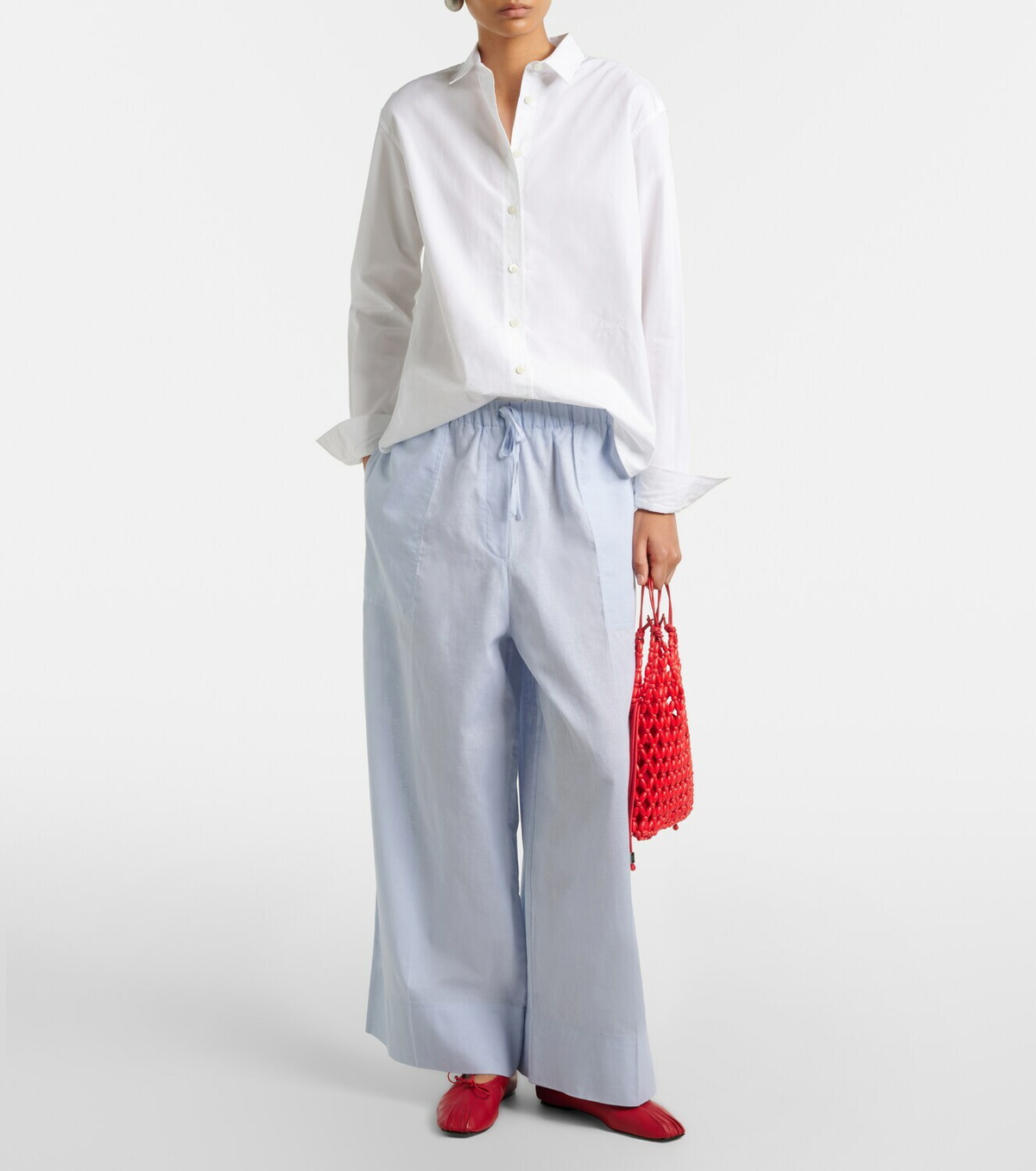 Staud Karla beaded top-handle bag