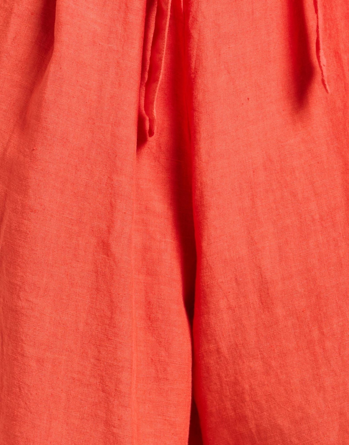 120% Lino Womens Jumpsuit in Tomato red