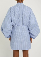 Zimmermann Drawstring Striped Woven Mini Shirt Dress Multicoloured 1