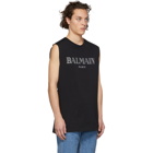 Balmain Black Logo Muscle T-Shirt