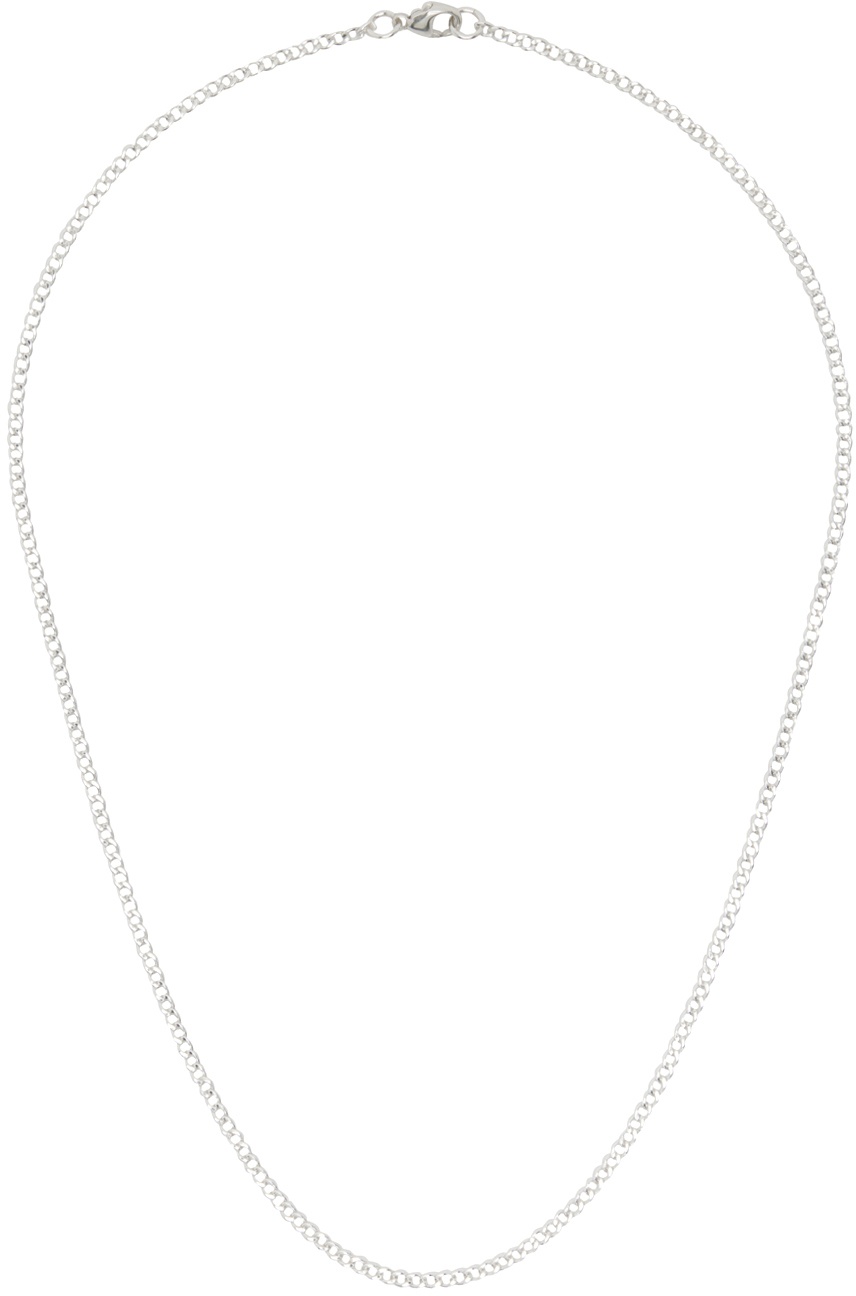 MAPLE Silver Curb Chain Necklace