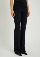 Stouls Gégé Stretch-suede Trousers Navy