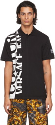 Versace Jeans Couture Black Logo Polo