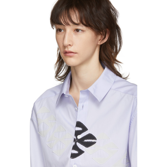 Kiko Kostadinov Purple Calcutta Three-Quarter Sleeve Shirt