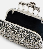 McQueen Knuckle embellished clutch