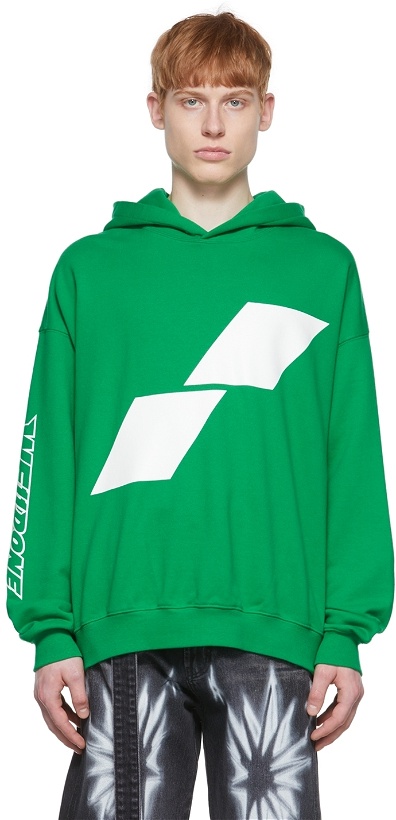 Photo: We11done Green Cotton Hoodie