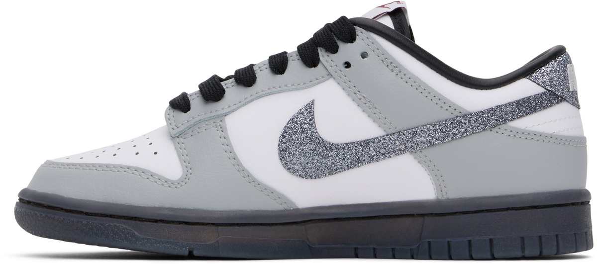 Nike Gray & White Dunk Low LX Sneakers Nike