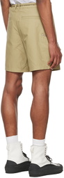 Helmut Lang Beige Nylon Shorts