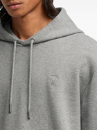 AMI Paris Grey Ami De Coeur Hoodie