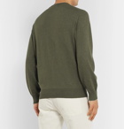 Brunello Cucinelli - Contrast-Tipped Cashmere Sweater - Green