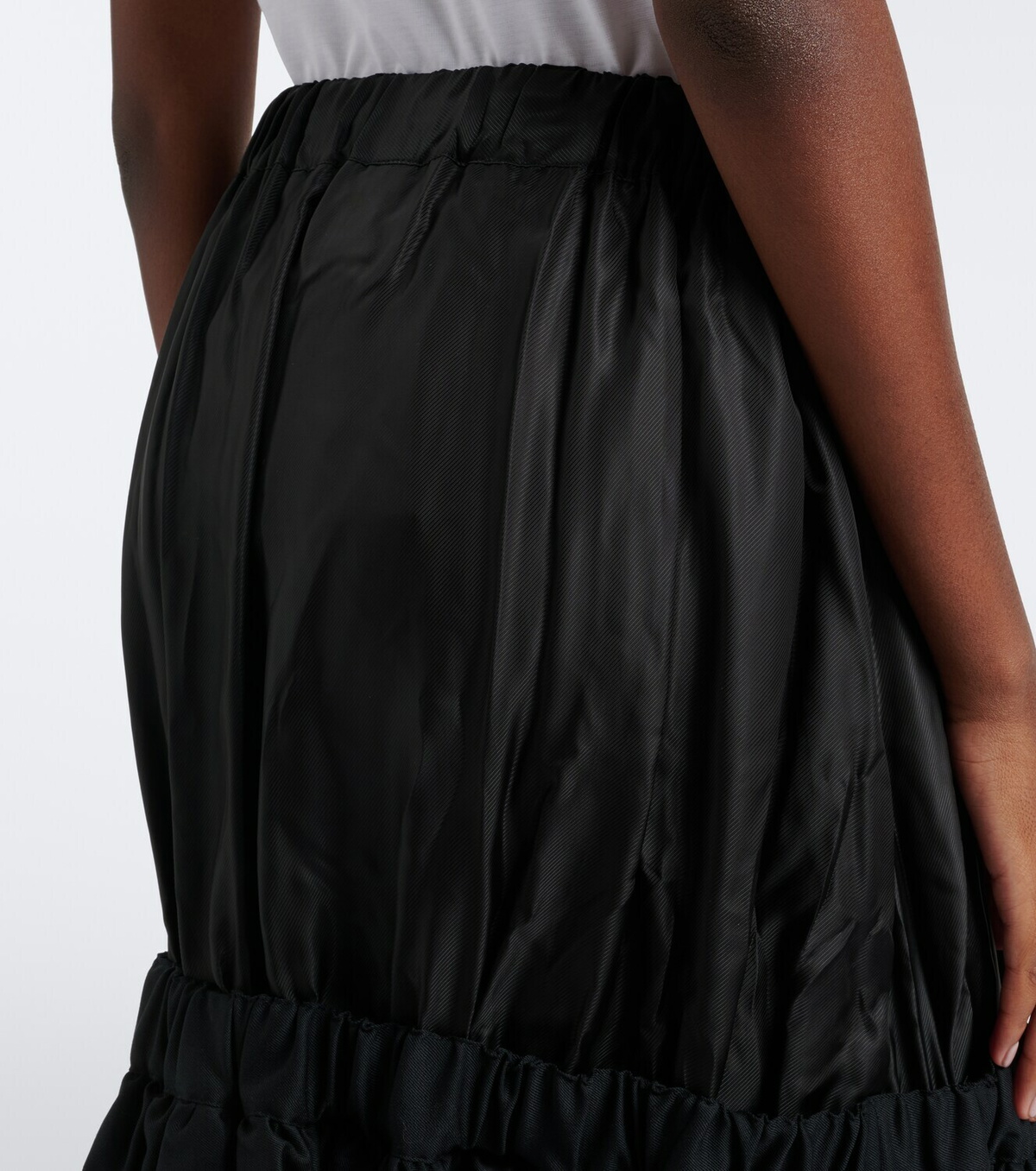 Noir Kei Ninomiya Tiered midi skirt