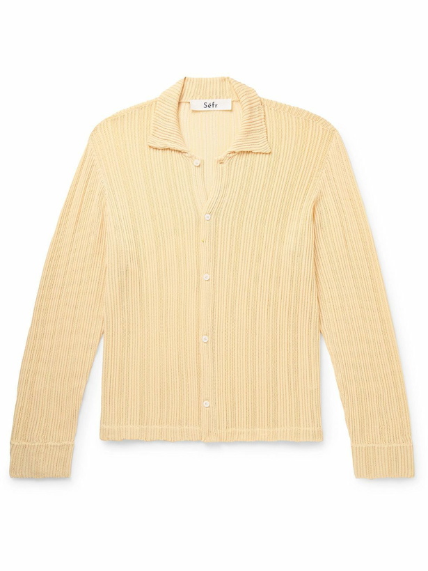 Photo: Séfr - Jacques Pointelle-Knit Cardigan - Neutrals