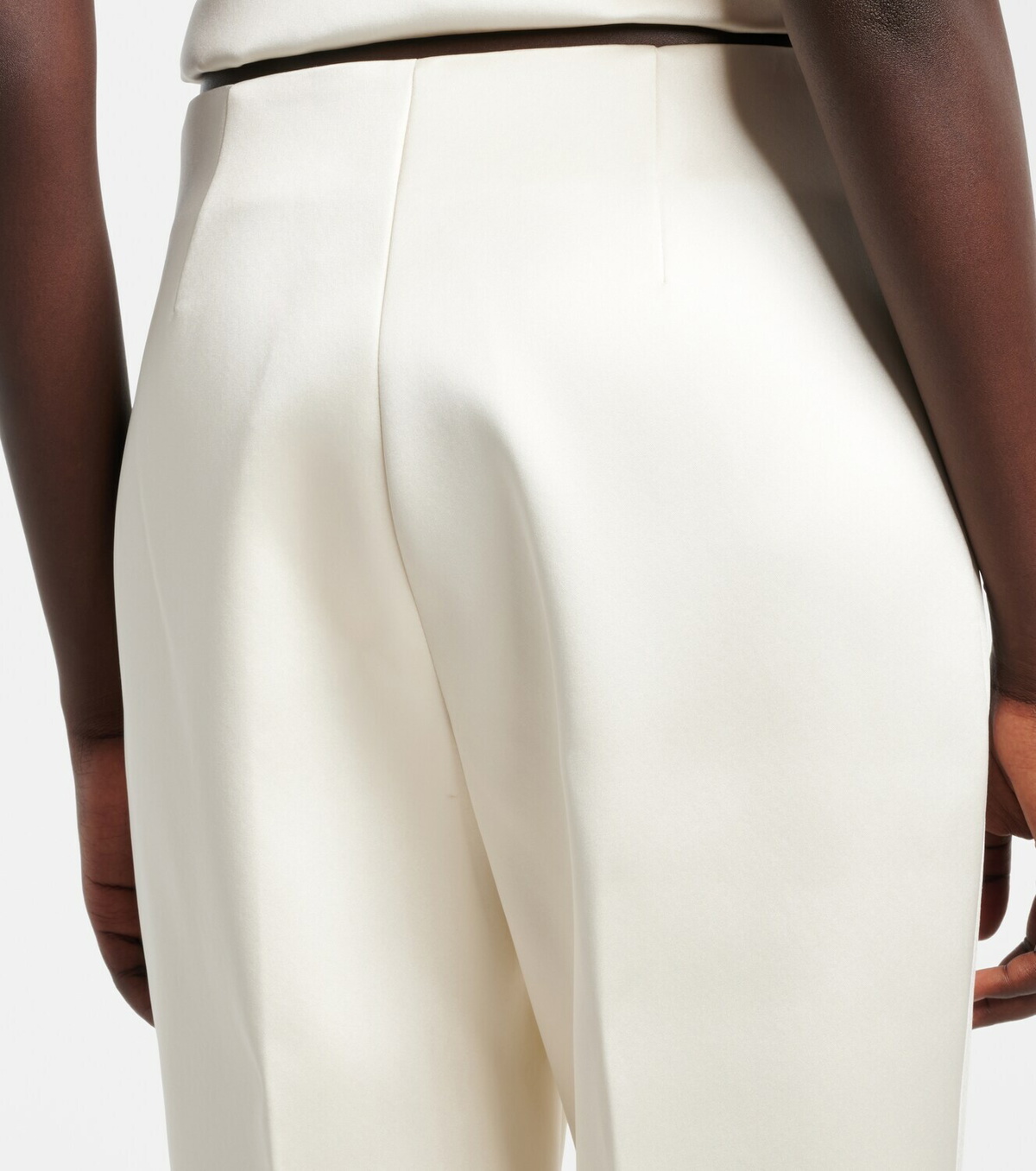 Róhe Bridal cigarette-leg satin