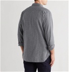 Oliver Spencer - Clerkenwell Micro-Checked Cotton Shirt - Gray
