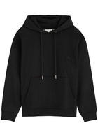 Wooyoungmi Logo Hooded Cotton Sweatshirt Black