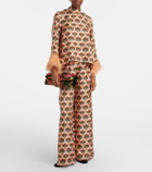 La DoubleJ Small embroidered clutch