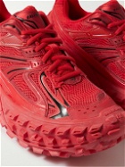 Balenciaga - Defender Mesh and Rubber Sneakers - Red