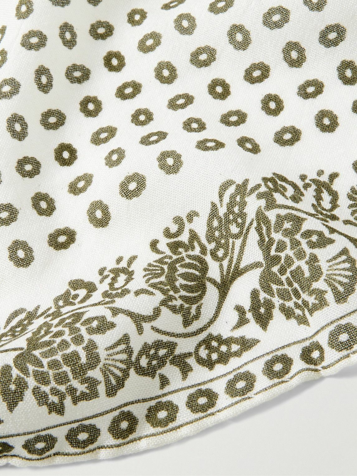 Anderson & Sheppard - Printed Cashmere and Silk-Blend Pocket Square