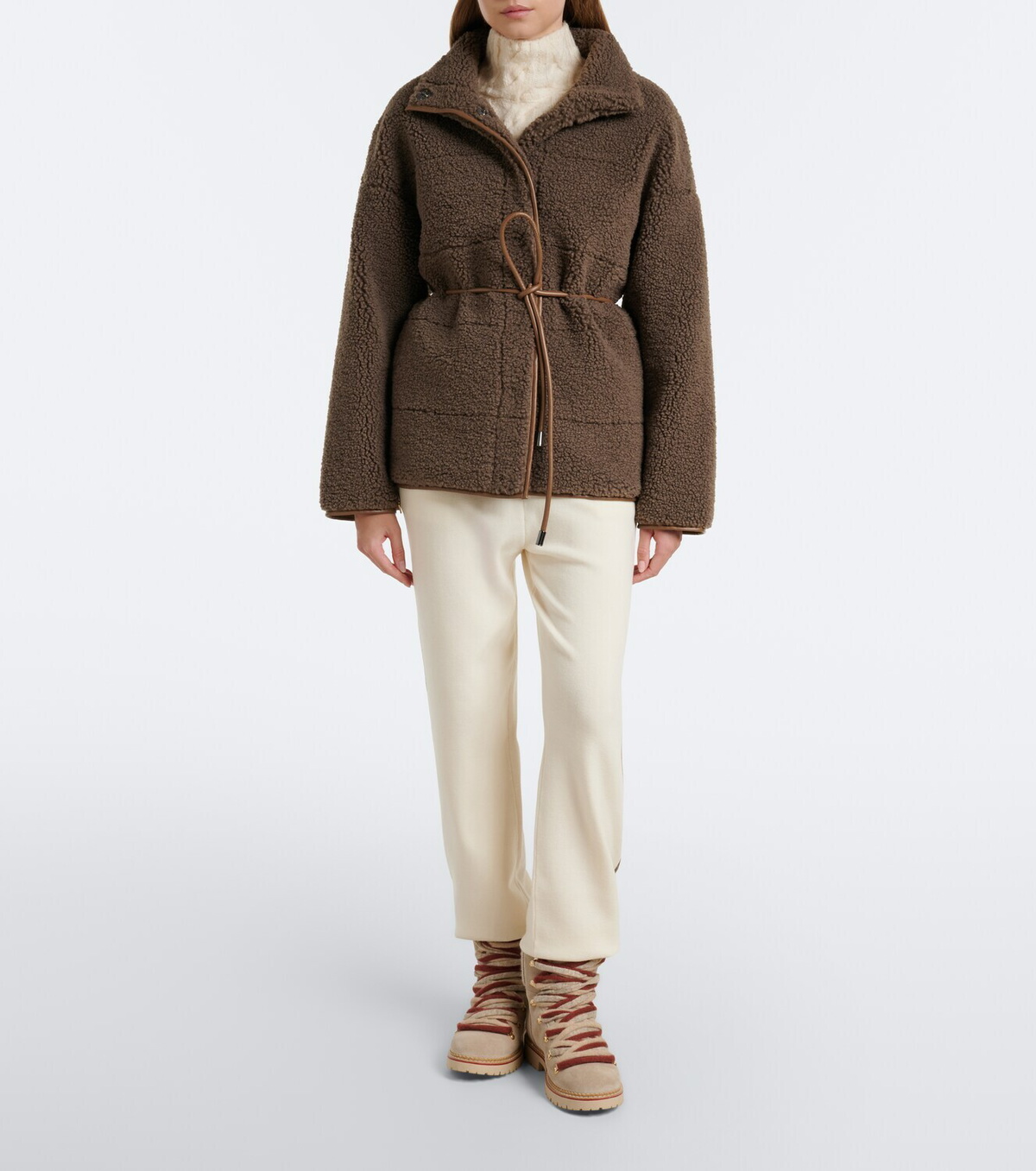 Bogner Kimberly belted teddy jacket