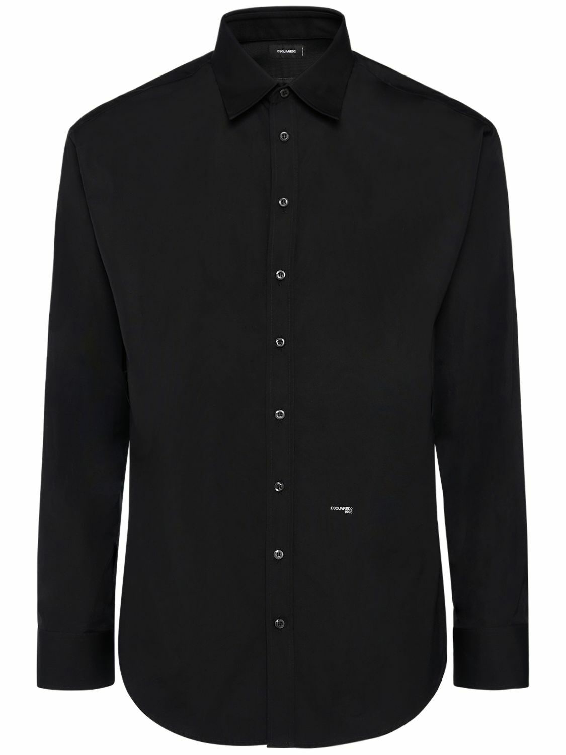 DSQUARED2 - Cotton Poplin Shirt W/logo Dsquared2