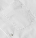 Mr P. - Slim-Fit Cotton-Poplin Shirt - White