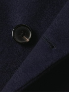 Paul Smith - Double-Breasted Wool and Cashmere-Blend Coat - Blue