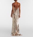 Maria Lucia Hohan Mirren silk-blend chiffon bustier gown