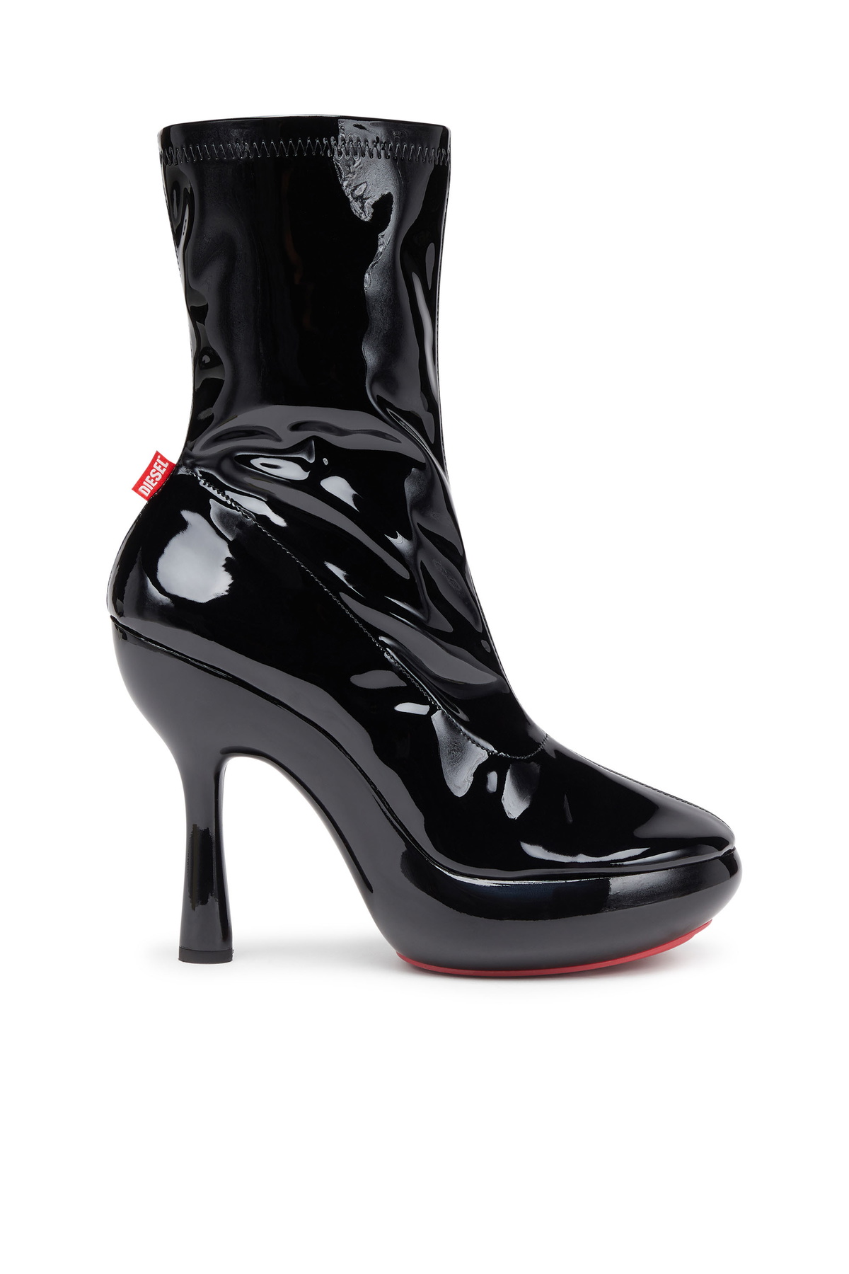 Diesel D-Tona-Ankle boots in patent leather - Ankle Boots Womens