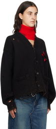 Doublet Black Broken Heart Cardigan