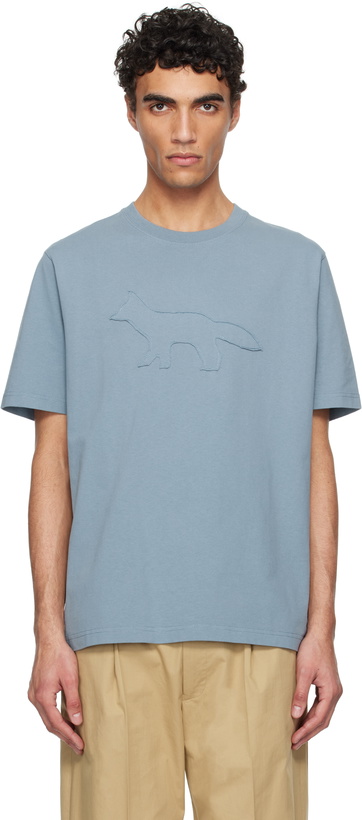 Photo: Maison Kitsuné Gray Crafted Profile Fox Comfort T-shirt