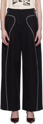 Kijun Black Orbit Wide Trousers