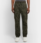 James Perse - Tapered Camouflage-Print Cotton-Ripstop Cargo Trousers - Green