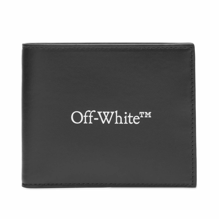Photo: Off-White Men's Bookish Bifold Leather Wallet in White 