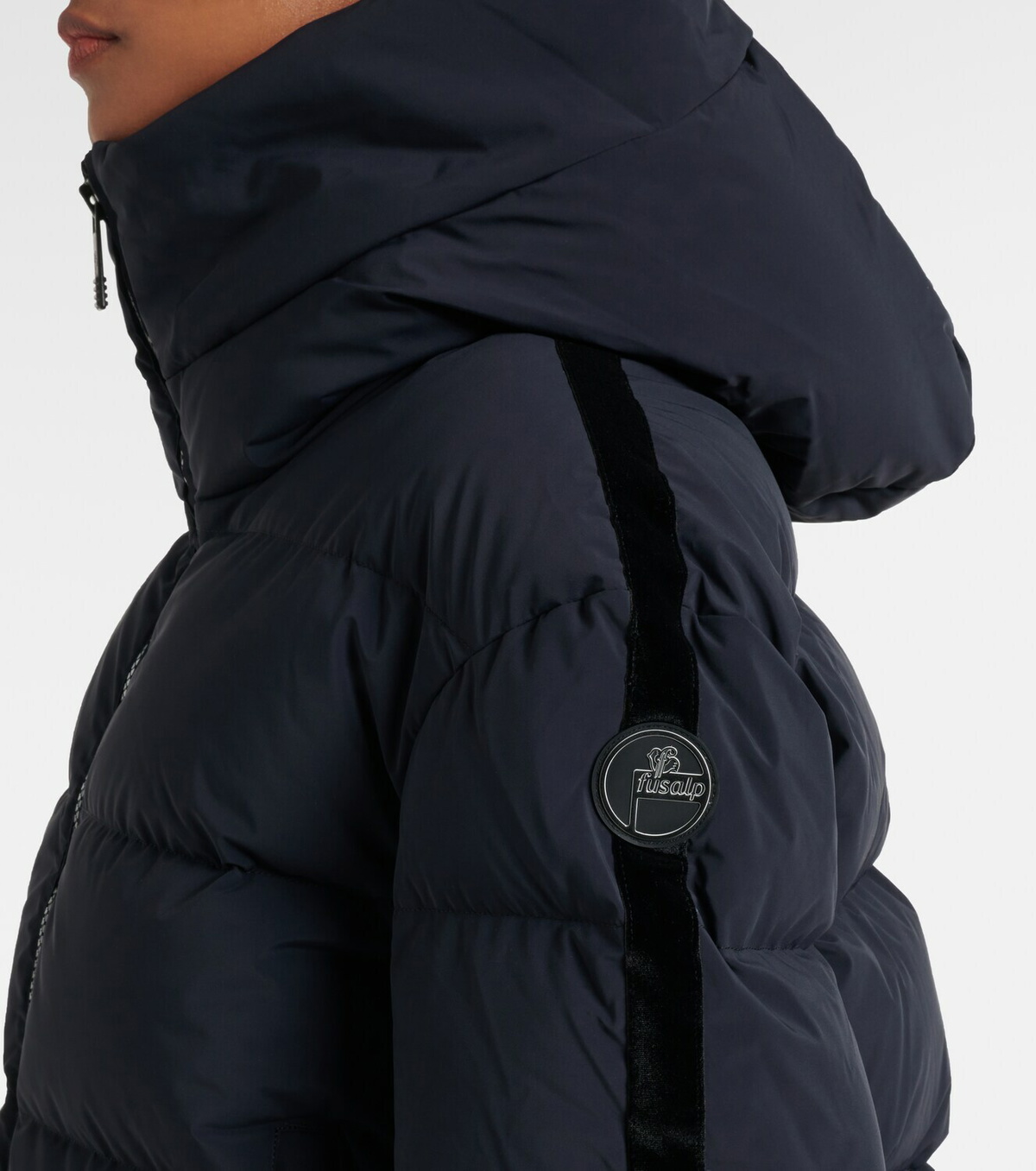 Fusalp Barsy velvet-trimmed down ski jacket