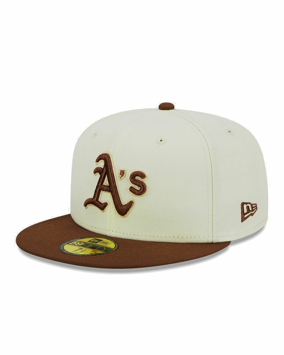 Photo: New Era Oakland Athletics City Icon 59 Fifty Fitted Cap Brown/Beige - Mens - Caps
