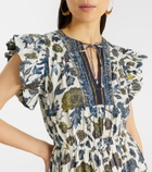 Ulla Johnson Kairi gathered cotton-blend midi dress