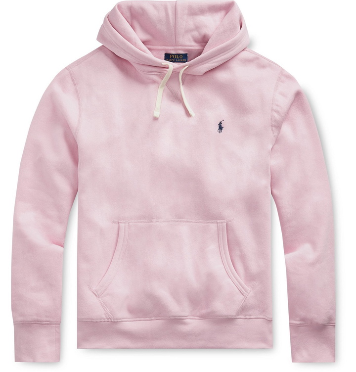 Photo: Polo Ralph Lauren - Fleece-Back Cotton-Blend Jersey Hoodie - Pink