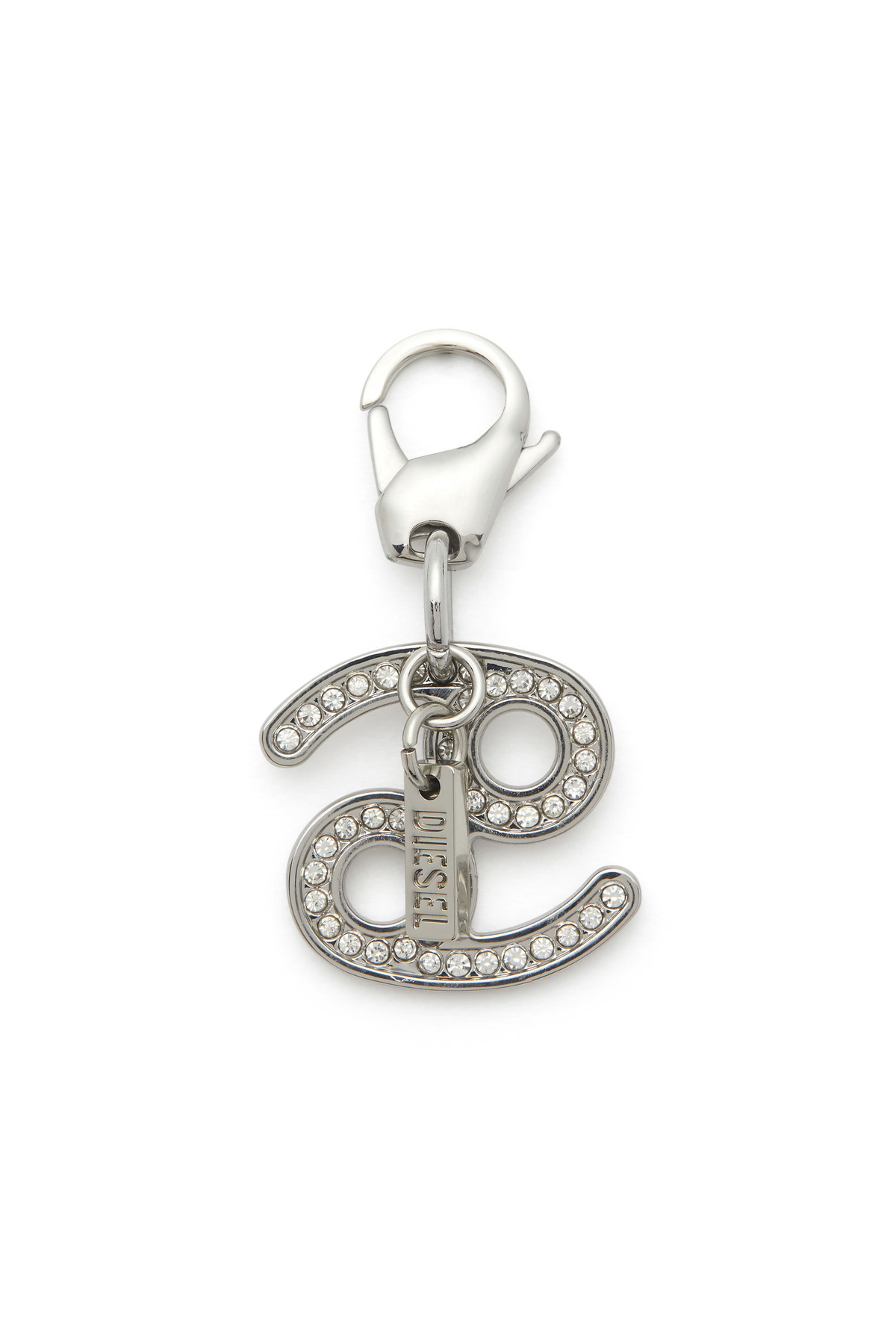 Diesel Metal Cancer charm with rhinestones - Charms and Keyrings - Unisex - Silver