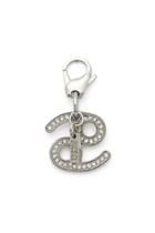 Diesel Metal Cancer charm with rhinestones - Charms and Keyrings - Unisex - Silver