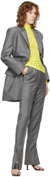 Matériel Tbilisi Grey Side Slit Trousers